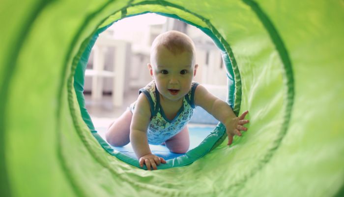 Crawling tunnel.