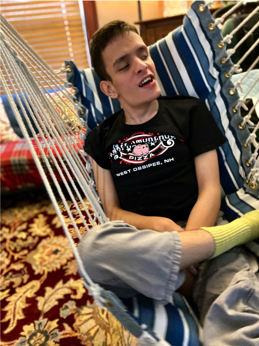 Ivan in his hammock swing