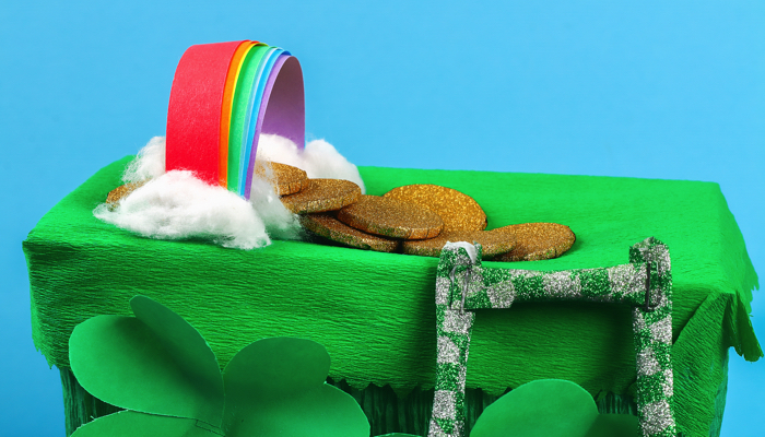 A completed leprechaun trap.