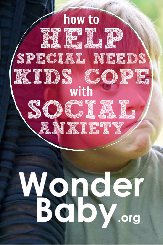 How to help special needs kids cope with social anxiety pin.