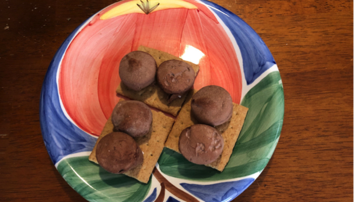 S'mores on a plate.