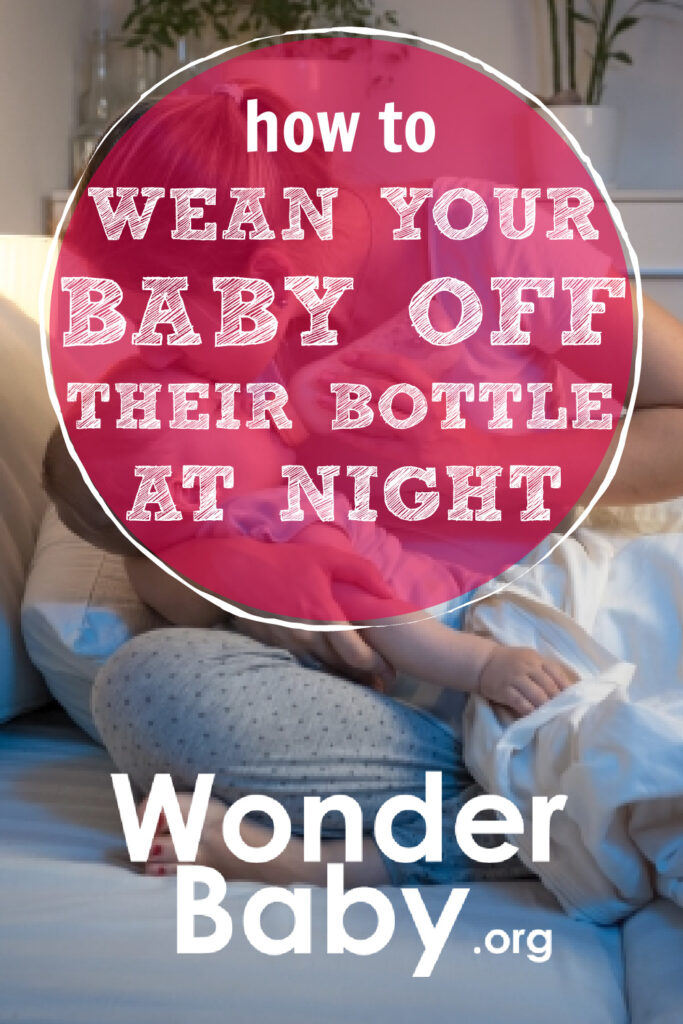How to Wean Your Baby Off Their Bottle at Night Pin