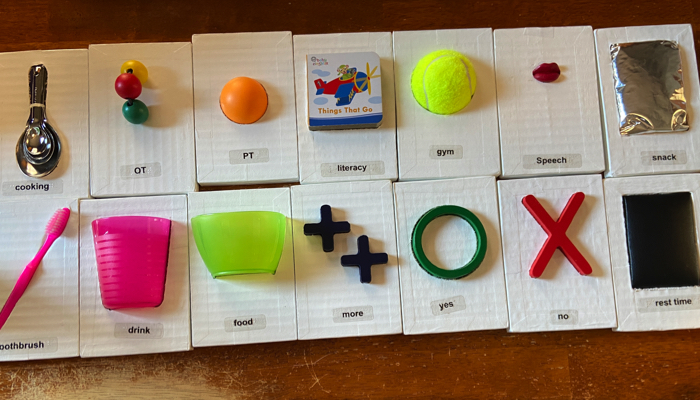 Standardized Tactile Augmentative Communication Symbols Kit (STACS) from APH.