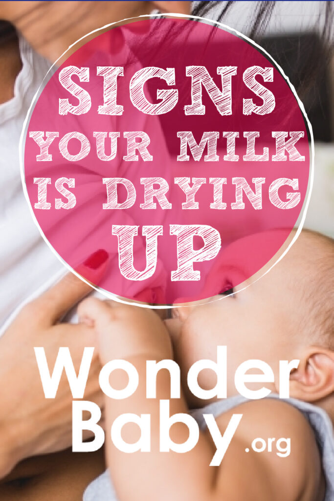 Signs Your Milk is Drying Up