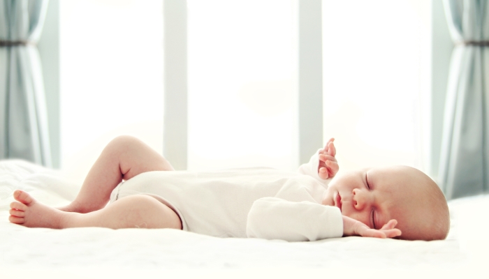 Sleeping newborn baby.