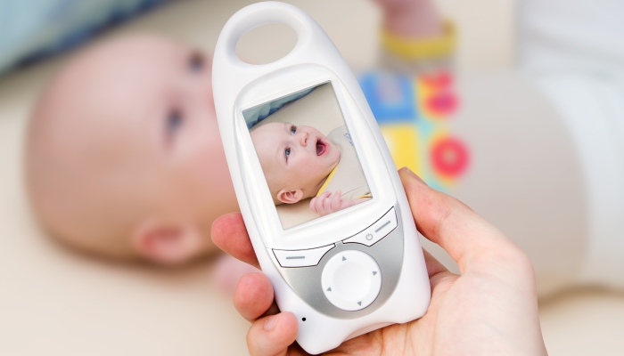 Video baby monitor for sec.urity of the baby