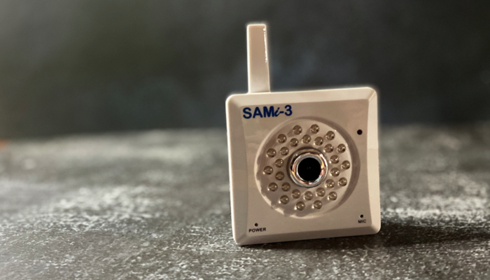 Close up of the SAMi camera.