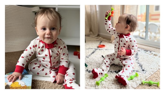 VAENAIT BABY Footed Sleep and Play Premium Modal Pajamas Collage