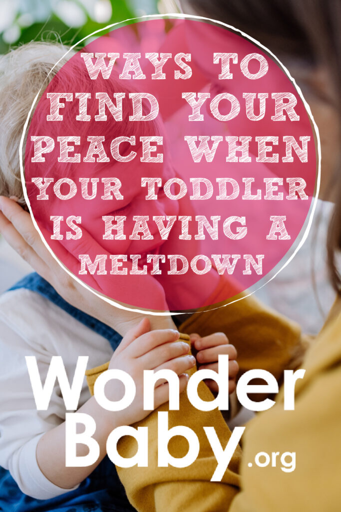 Ways To Find Your Peace When Your Toddler Is Having a Meltdown