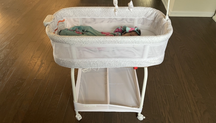 Delta Children SmartSleep Auto Glide Bassinet