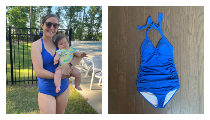 GRND Women Tankini Halter Athletic Bathing Suit Collage