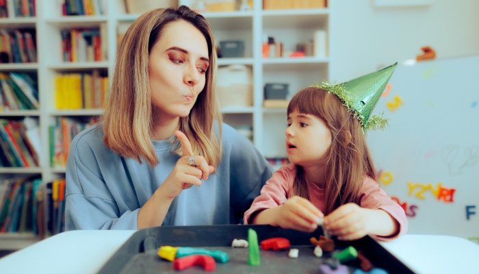 Mother Saying No Setting Limits During Playtime.