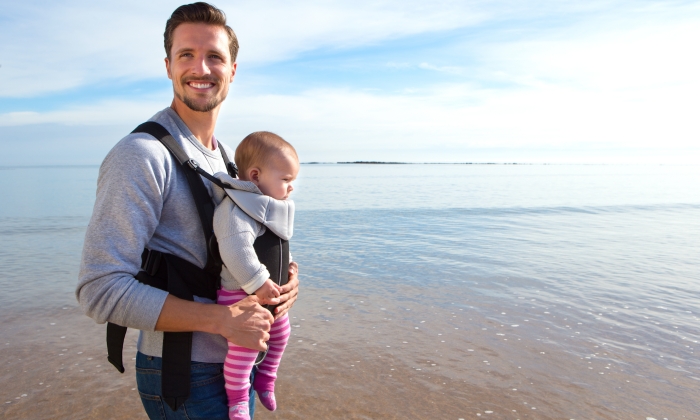 Single Dad with Baby Daughter.