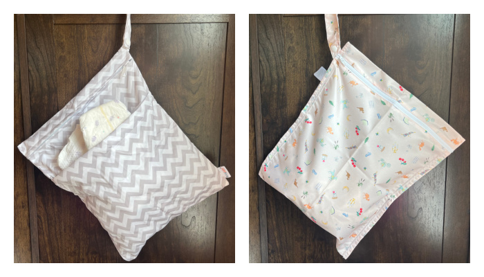 Cloth Diaper Wet Dry Bags Collage