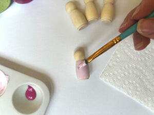 Peg Doll Painting for Kids | WonderBaby.org