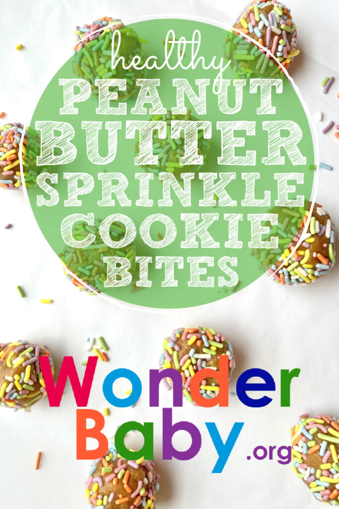 Healthy Peanut Butter Sprinkle Cookies Bites