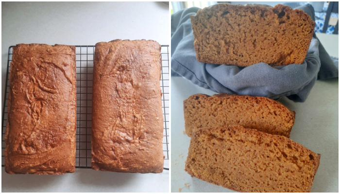 Pumpkin bread.