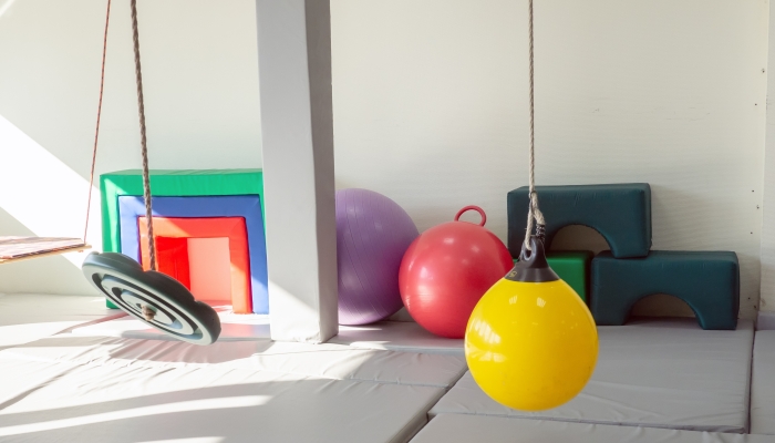 Sensory integration room in the center for children.