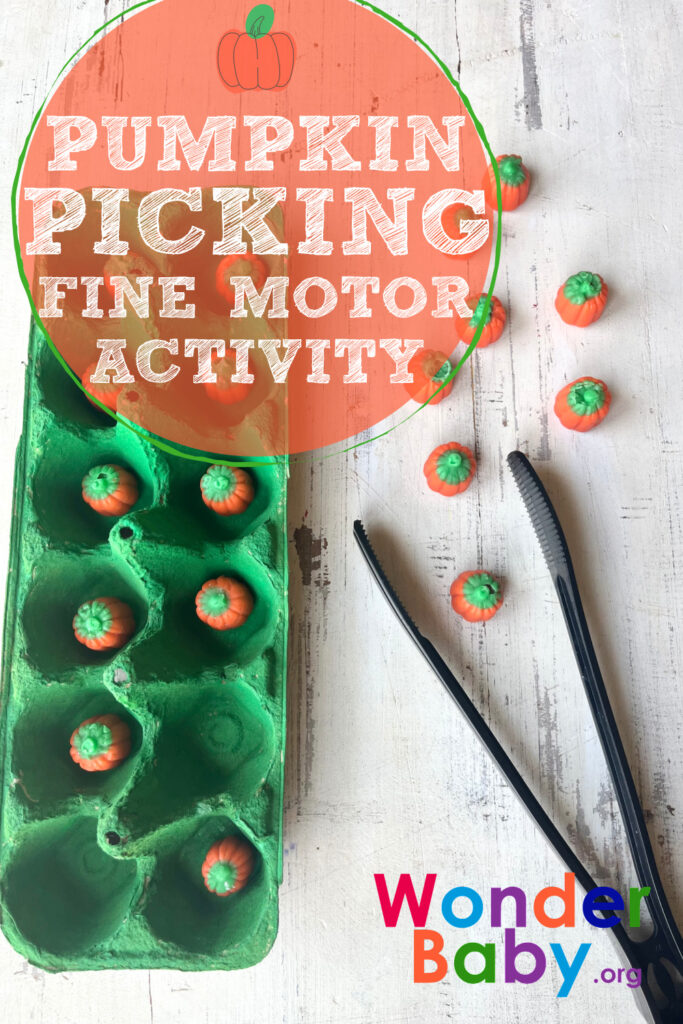 Pumpkin Picking Fine Motor Activity