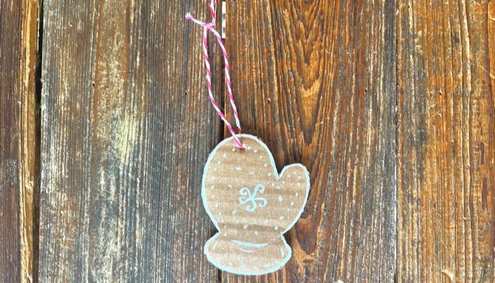 Cardboard Christmas Ornament Craft