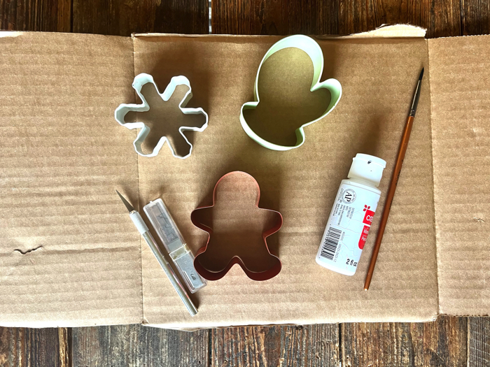 Cardboard Christmas Ornament Craft