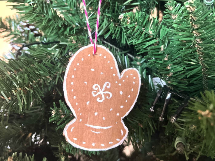 Cardboard Christmas Ornament Craft