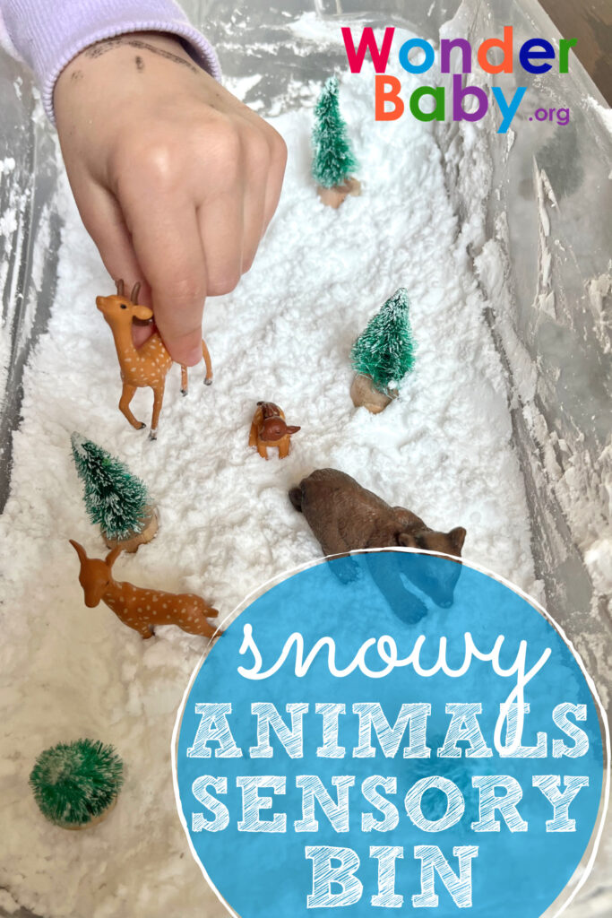 Snowy Animals Sensory Bin