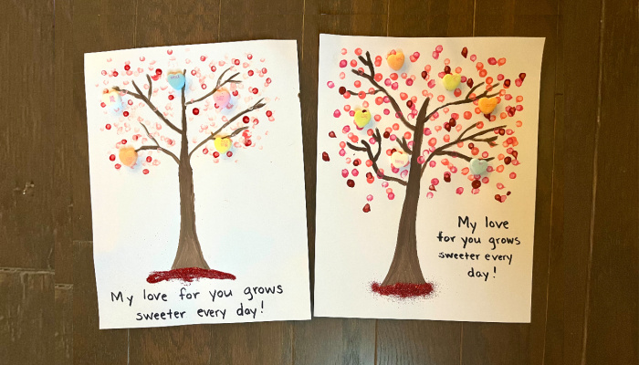 Valentine’s Day Q-tip Painting Activity