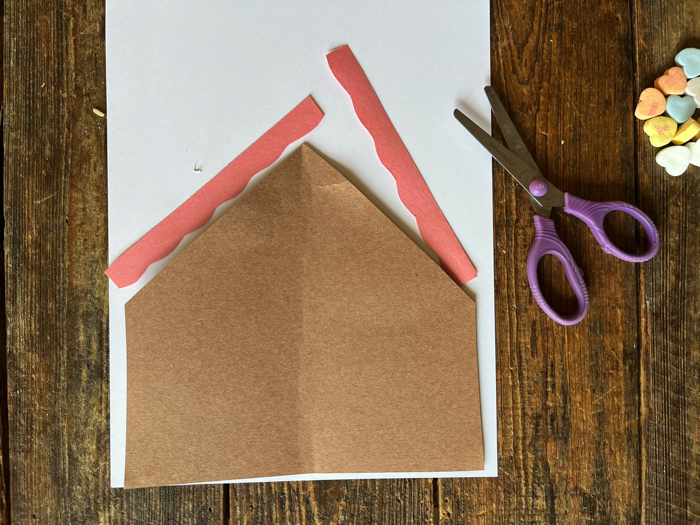 Valentine's Gingerbread House Craft