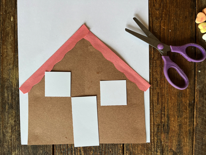 Valentine's Gingerbread House Craft