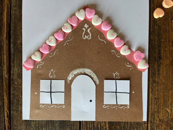 Valentine's Gingerbread House Craft