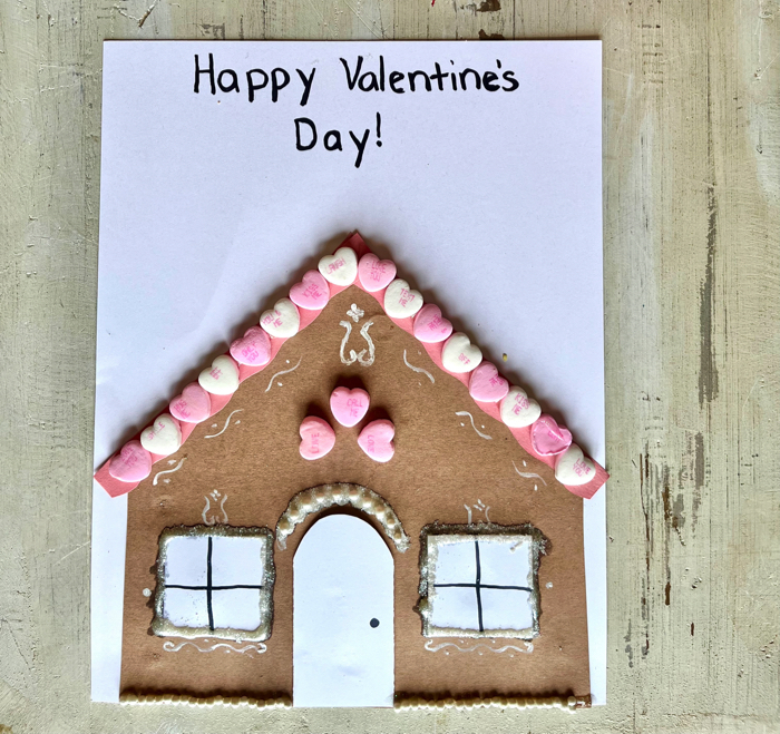 Valentine's Gingerbread House Craft