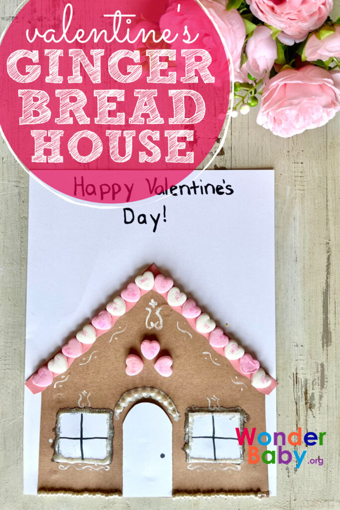 Valentine’s Gingerbread House Craft