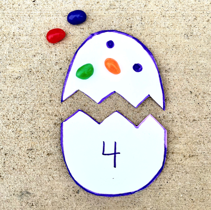 Easter Egg Number Matching Game