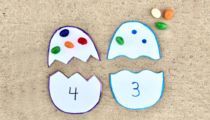 Easter Egg Number Matching Game