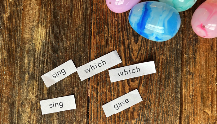 Sight Word Easter Egg Hunt