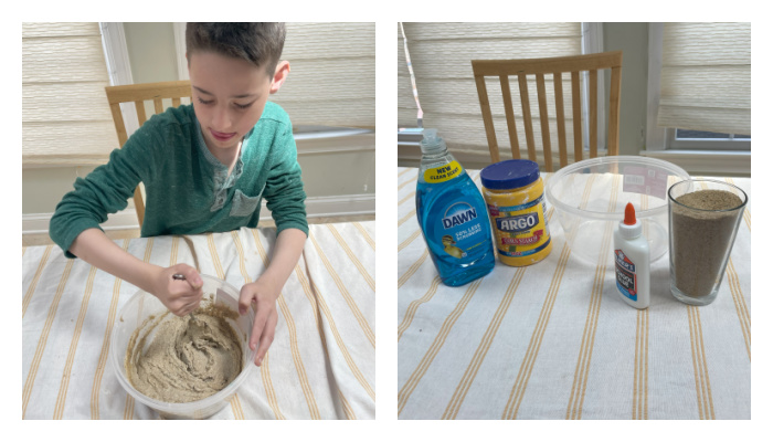 Easy Kinetic Sand Recipe Collage
